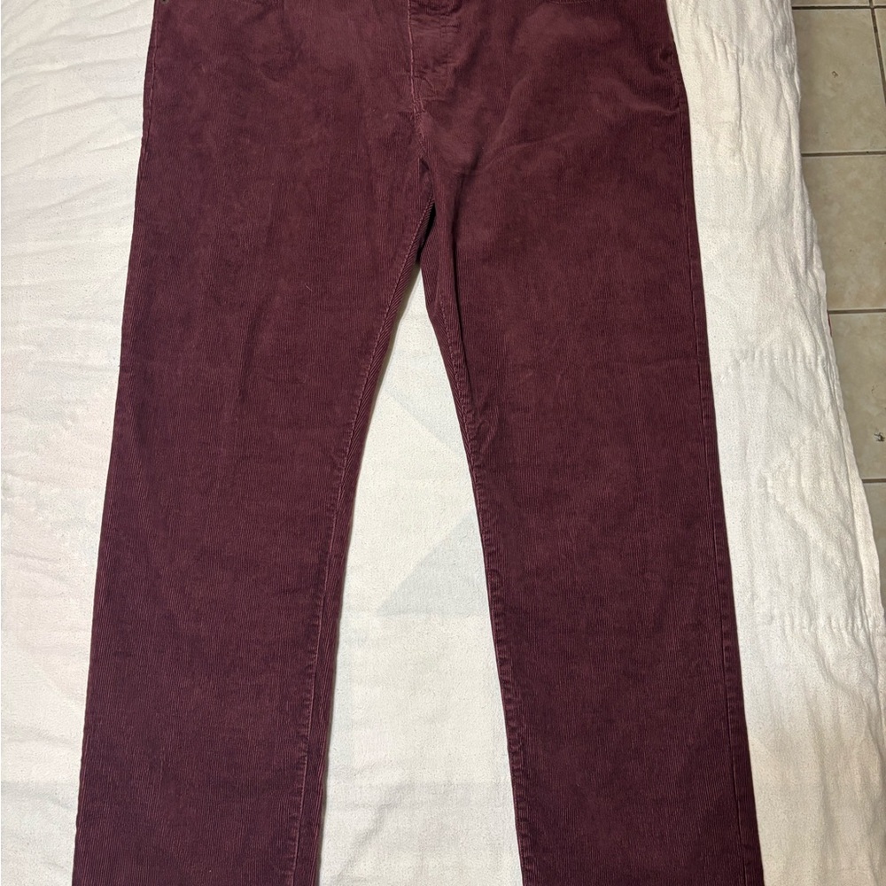 Goodfellow & Co Men's Corduroy Pants - Deep Burgundy